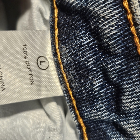 Fashion Nova Distressed Denim Maxi Skirt Blue Size Large NWT - Picture 4 of 5